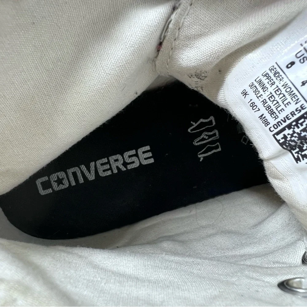 CONVERSE Chuck Taylor classic lace up high top sneakers | Textured Fabric - Picture 8 of 9